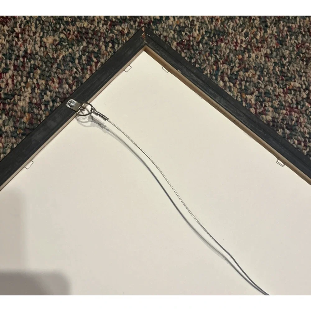 Square Frame With Bulk And White Checkered Mat Frame 17x 17 Sq Mat 10x10 Picture